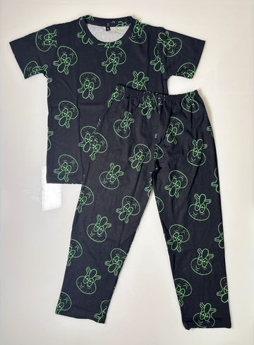 Glow Vibes - Printed T-Shirt and Pant Co-ords