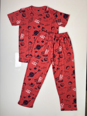 Galaxy Explorer - Printed T-Shirt and Pant Co-ords