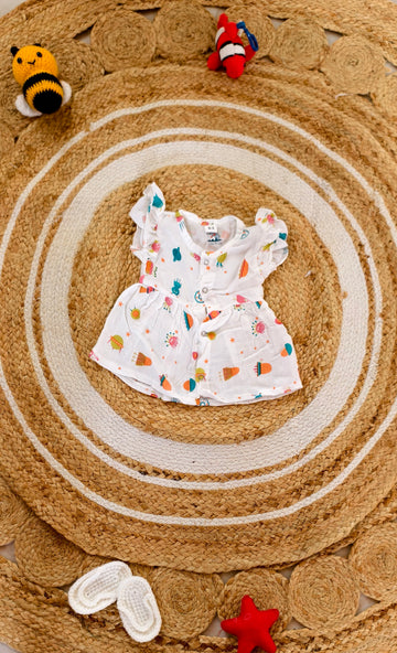 Rocket Ride Muslin Frill Frock