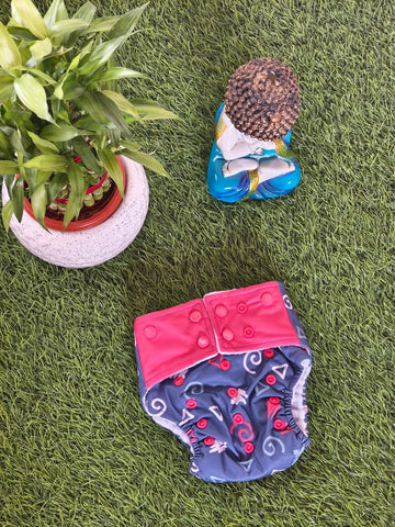 Freesize cloth diaper - Bamboo Bliss (6kg-17kg) - Day and night usage