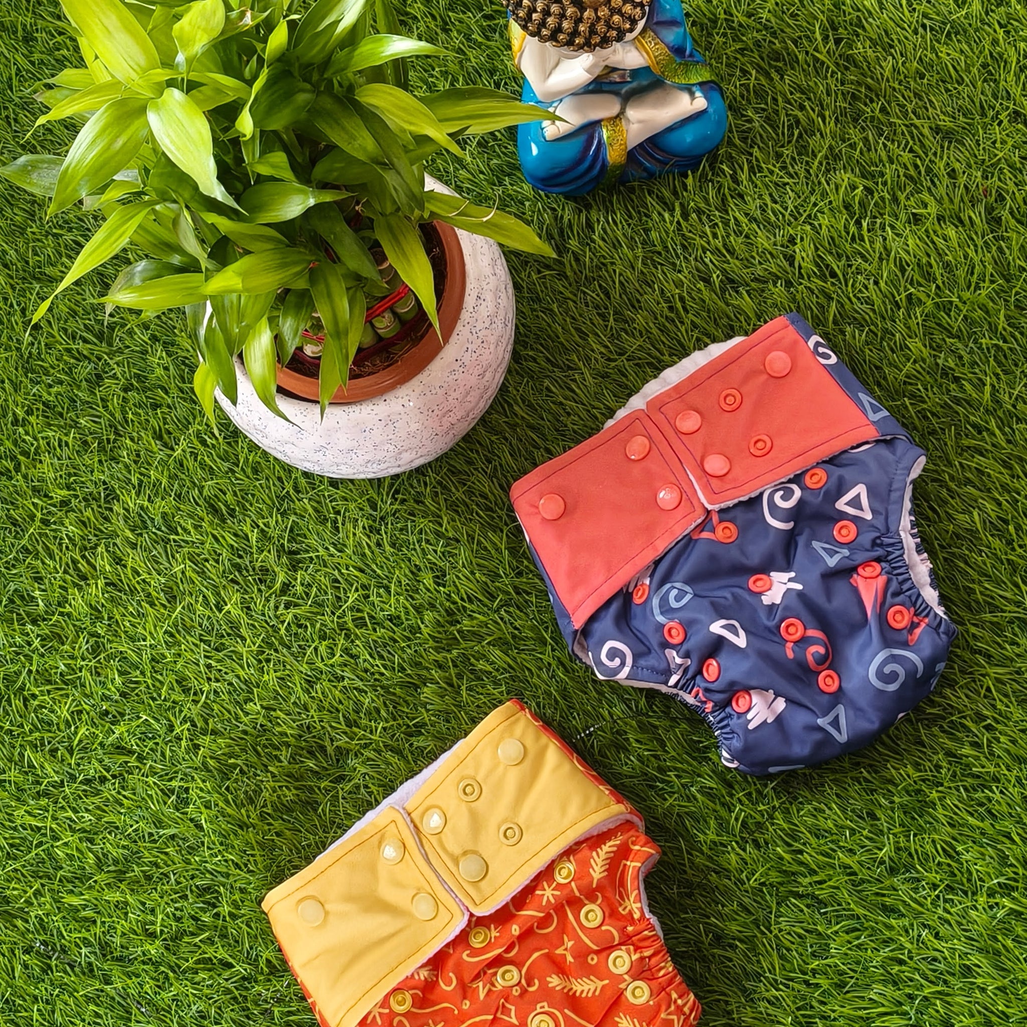 Freesize cloth diaper - 6kg-17kg Day and night usage (pack of 2)