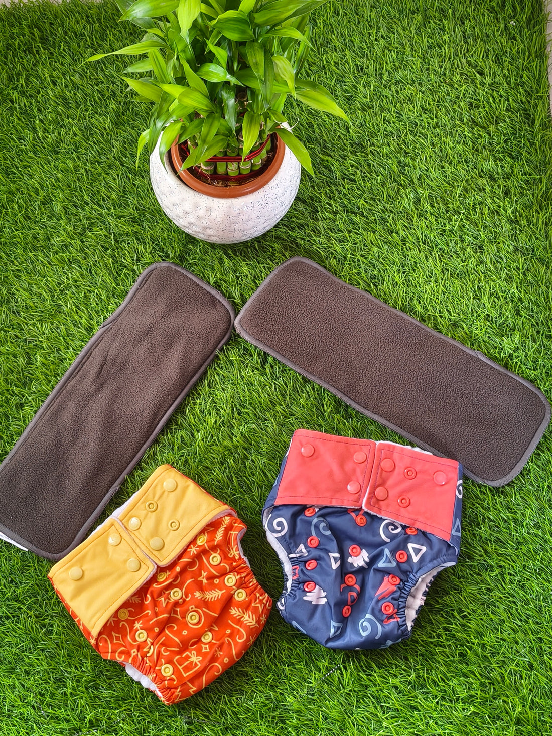 Freesize cloth diaper - 6kg-17kg Day and night usage (pack of 2)