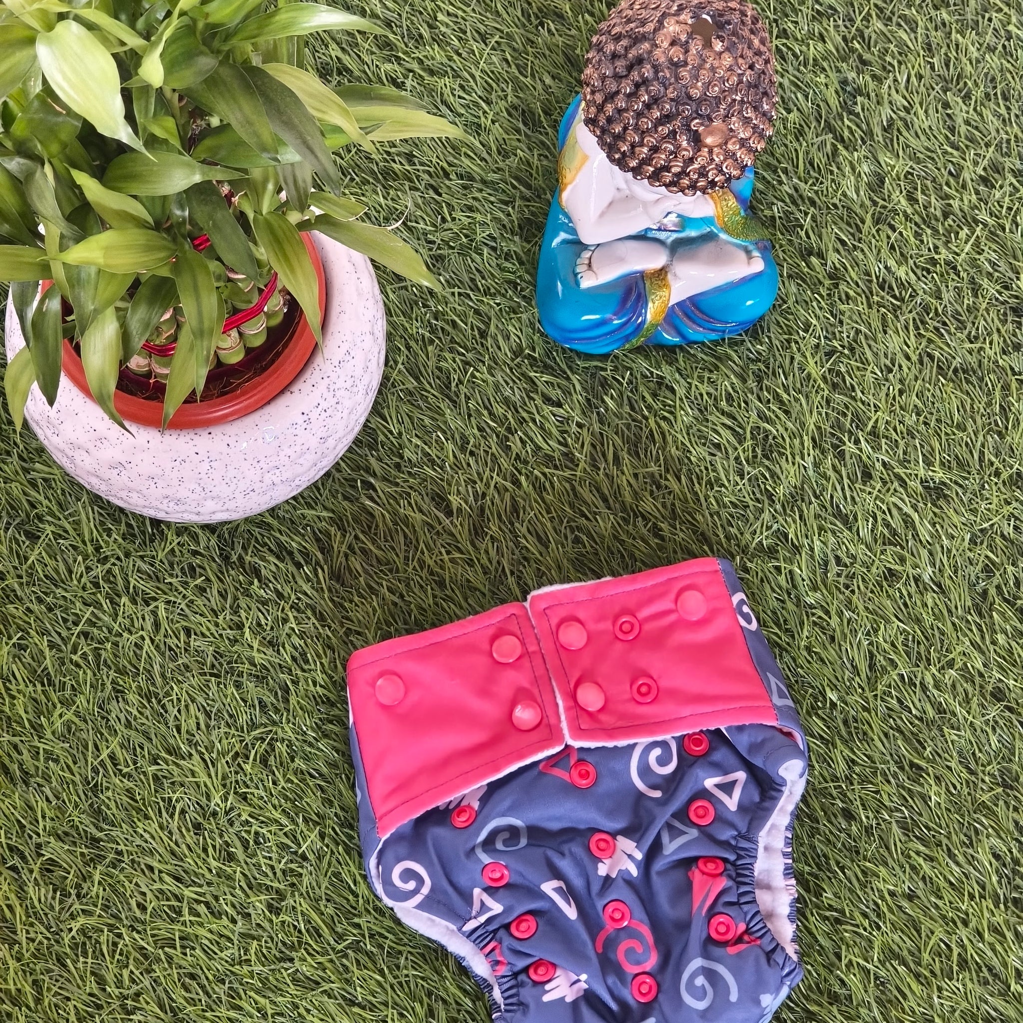 Freesize cloth diaper - Bamboo Bliss (6kg-17kg) - Day and night usage