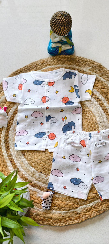 SKY - Premium Muslin Co-ord Set