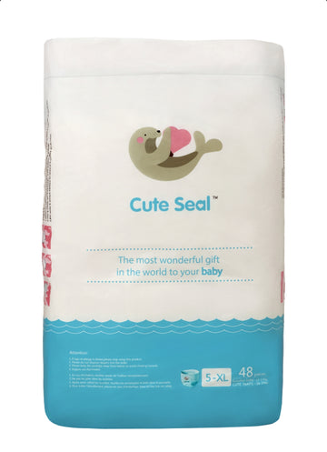 Cute Seal Pant Style Baby Diapers (XL) Pack of 48 (12-15kgs)